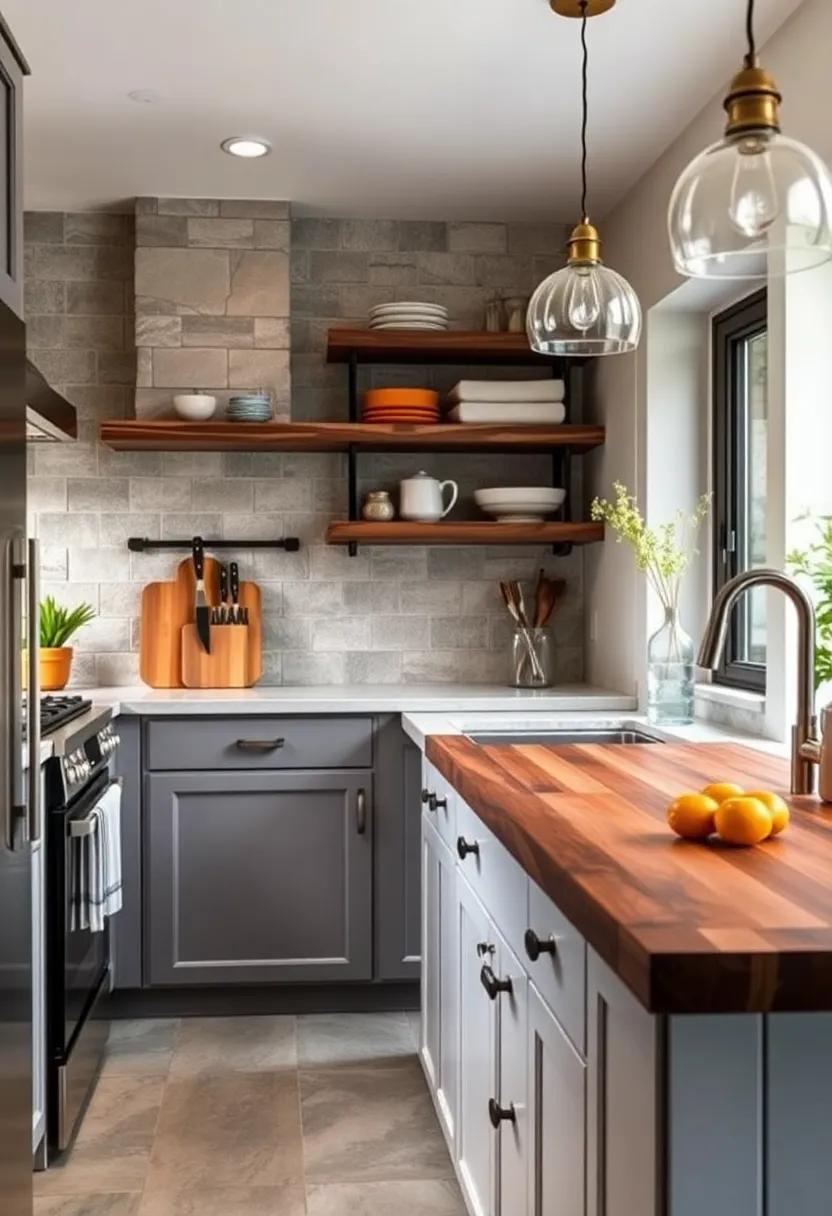 Rustic Farmhouse‍ Kitchen With⁢ A⁢ Reclaimed ‌Wood ‍Magnetic Knife Strip Serving Function And Rustic Charm