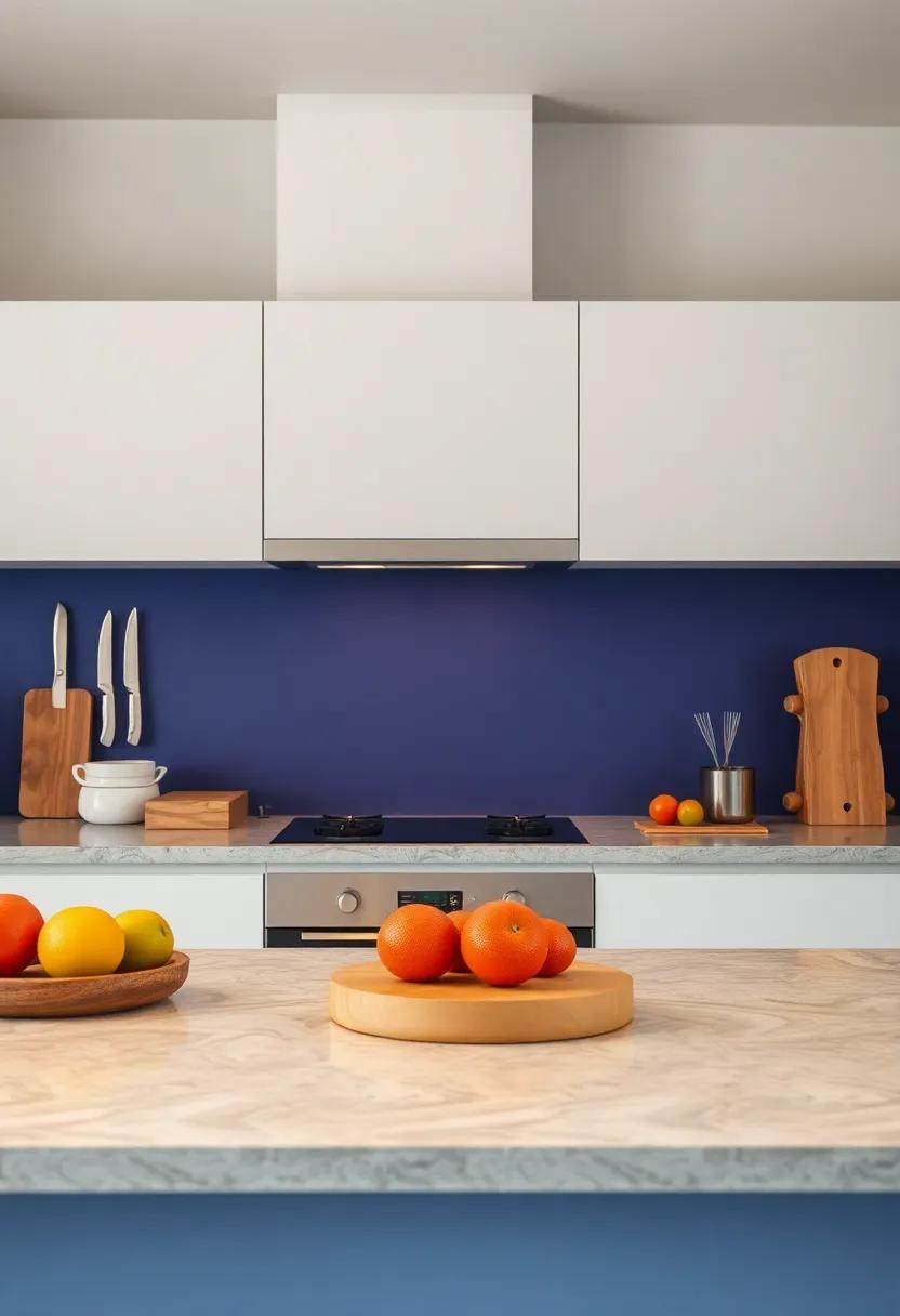 Magnetic Knife ⁢Strips⁣ Mounted ⁤On Bold Colored walls Creating A Striking Contrast With Shiny Blades