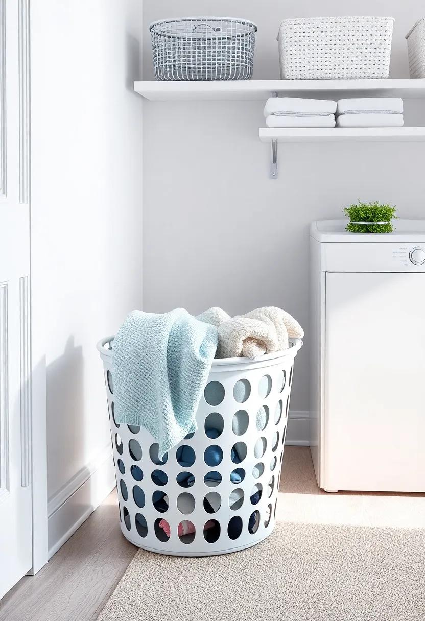 Laundry Basket with‍ Dividers:​ choose a laundry⁣ basket that features⁣ built-in‍ dividers so you⁣ can sort clothes by⁤ color or fabric ​type ‍as soon as they come off
