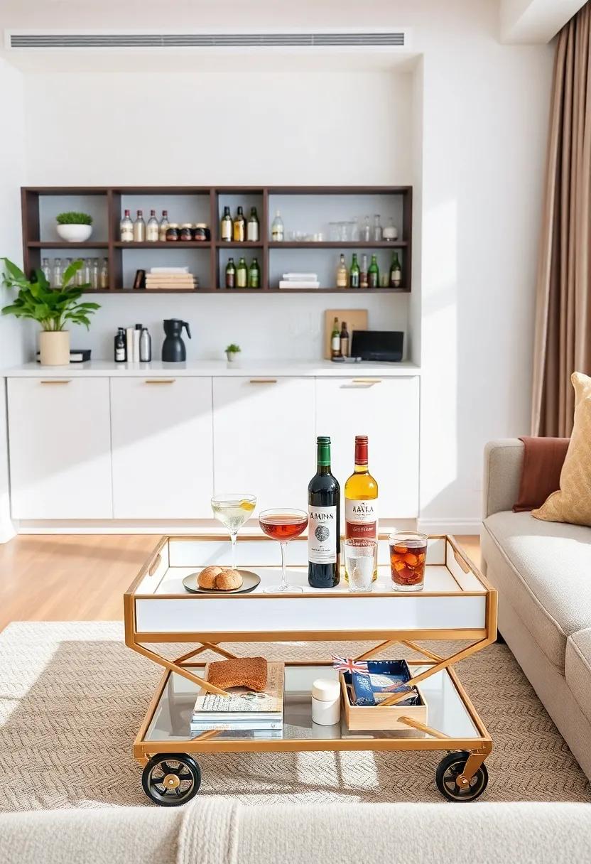 Stylish Trolley Tray:⁤ Choose⁤ a decorative trolley tray that can ​easily ⁣be loaded‍ up with drinks and snacks ‌for entertaining,while still looking chic ⁤when not in use