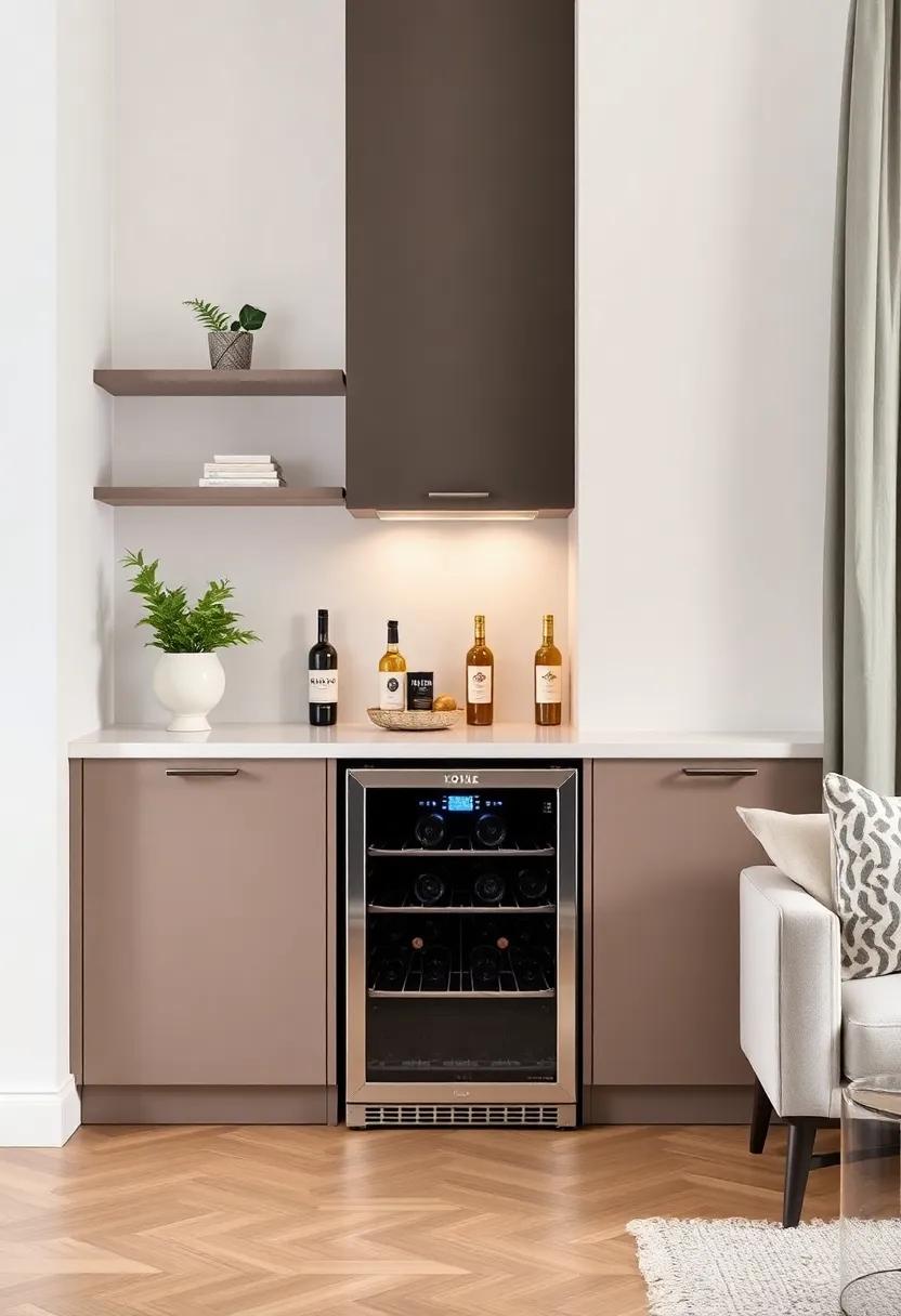 compact ‌Wine Fridge: Invest in ⁢a small wine ⁤refrigerator that maintains‌ the⁤ perfect temperature for your favorite vinos while blending seamlessly​ into your decor