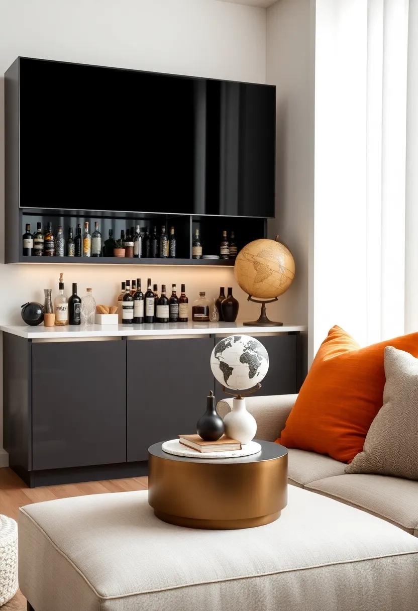 Artful ​accessories:‍ Incorporate⁣ unique⁤ decor pieces, like an antique globe or artistic‍ coasters, for a ⁤stylish conversation starter ⁢by your bar