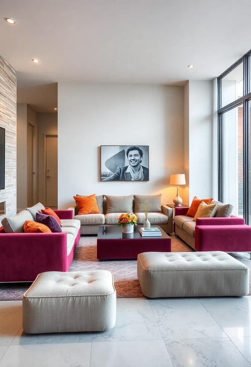 Maximize ⁤Floor Space with Sleek modular Ottomans Blending Comfort and Functionality in⁣ Compact Living Rooms