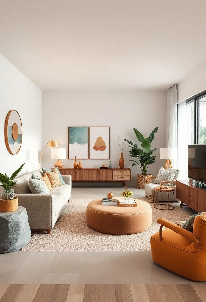 Luxurious Velvet Storage Ottomans⁣ with Gold Legs Enhancing Glamour and Space Efficiency in Boutique ​Living Areas