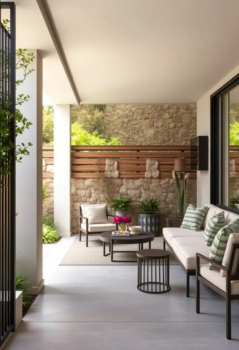 Earthy Minimalism: Natural fieldstones paired⁣ with linear iron rails achieve a grounded yet understated fence ideal ⁢for eco-conscious landscapes