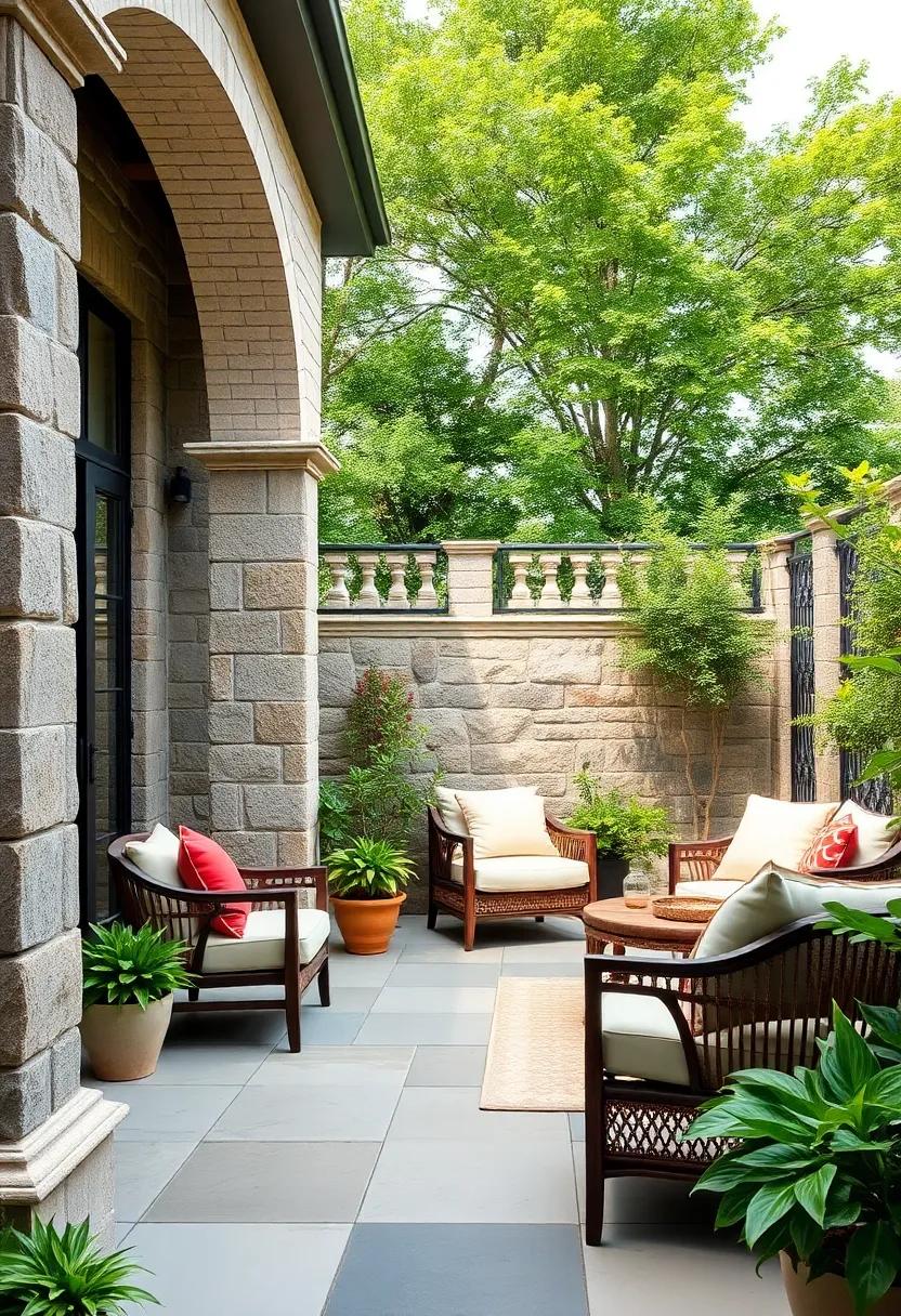 Cottage Delight: Soft limestone columns merged with simple, painted iron ​fences provide ‌a quaint and charming barrier that fits naturally into garden cottages