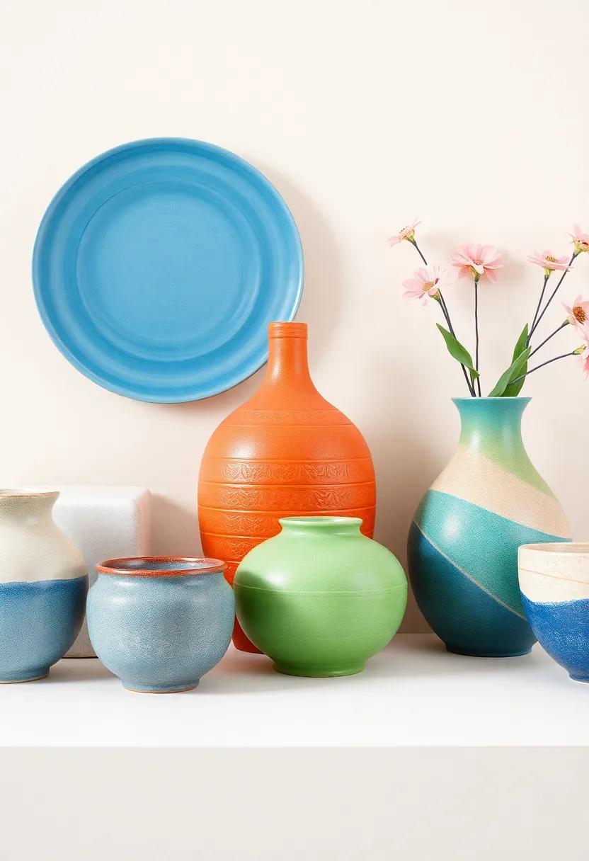 Colorful Ceramics: ⁣Collect ⁣bright, handcrafted ceramics for both ‌decorative and⁣ functional pieces that add vibrancy to tabletops and ⁣shelves