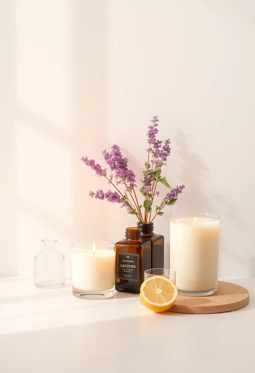 fragrant Elements: Utilize essential oils and ⁤fragrant candles infused with summer ​scents like citrus, lavender, or coconut to create a ⁤sensory escape