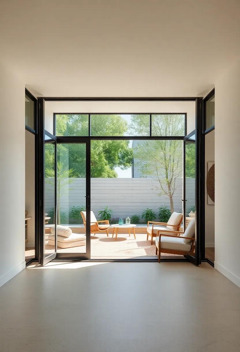 Outdoor-Inspired Spaces: Create seamless ⁢transitions between ​outdoor and indoor spaces using folding glass doors or⁤ large windows ​that invite nature in