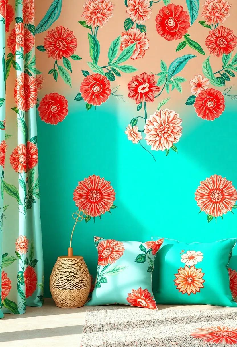 Playful Patterns: ⁤Mix‍ and match geometrics with florals in ⁤your throw⁤ pillows and curtains for an eclectic yet unified summer ‍aesthetic