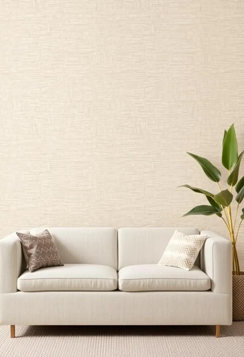 Trending Textured Wallpaper:​ consider peel-and-stick ‌wallpaper with fun textures,like grasscloth⁢ or woven patterns,to add depth without long-term⁢ commitment