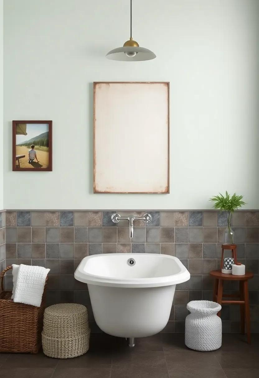 Wall Art with a Retro⁤ Twist: Embellishing Your Bathroom