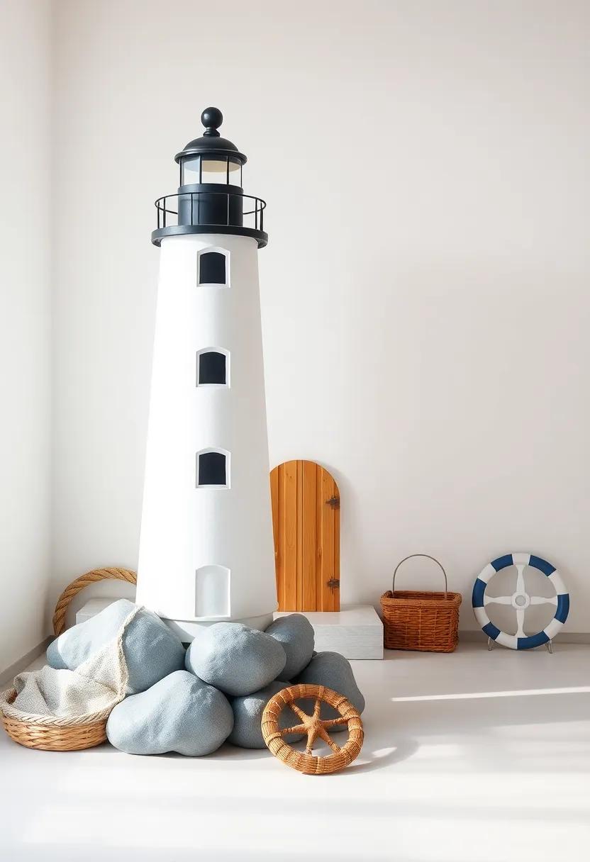 Combining ‍Nautical Elements With Classic Lighthouse⁣ Design