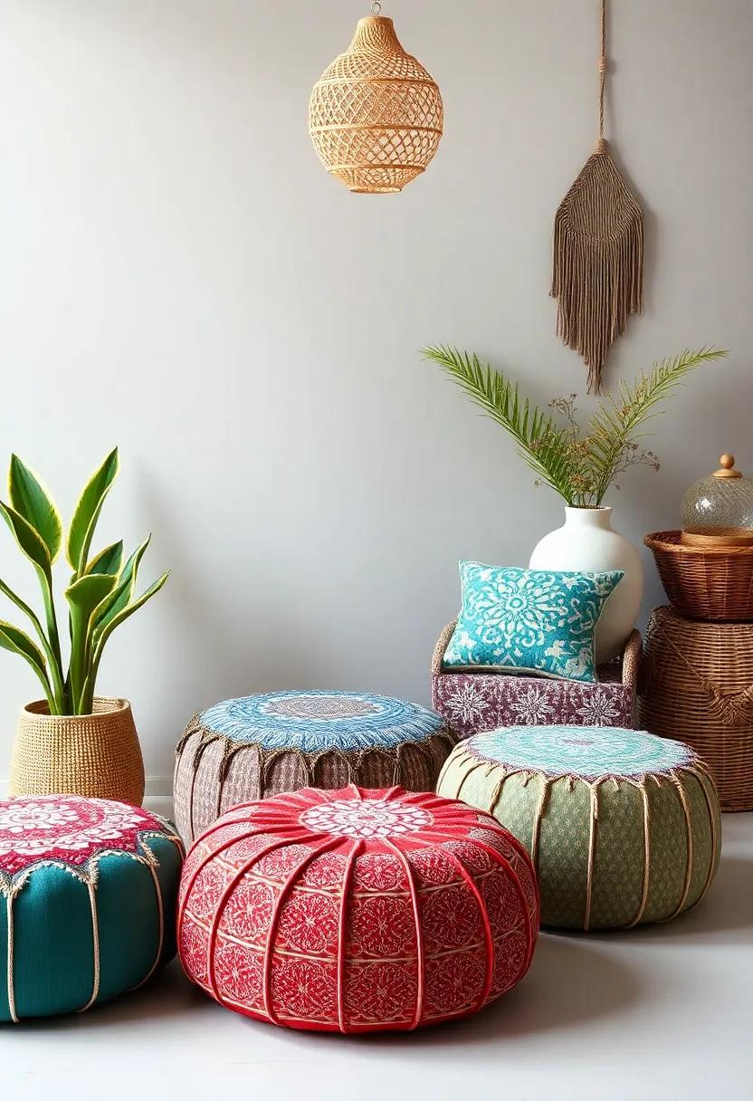 Define Spaces: Use poufs to ⁢delineate‍ areas in open-concept spaces,​ helping to create defined, inviting zones