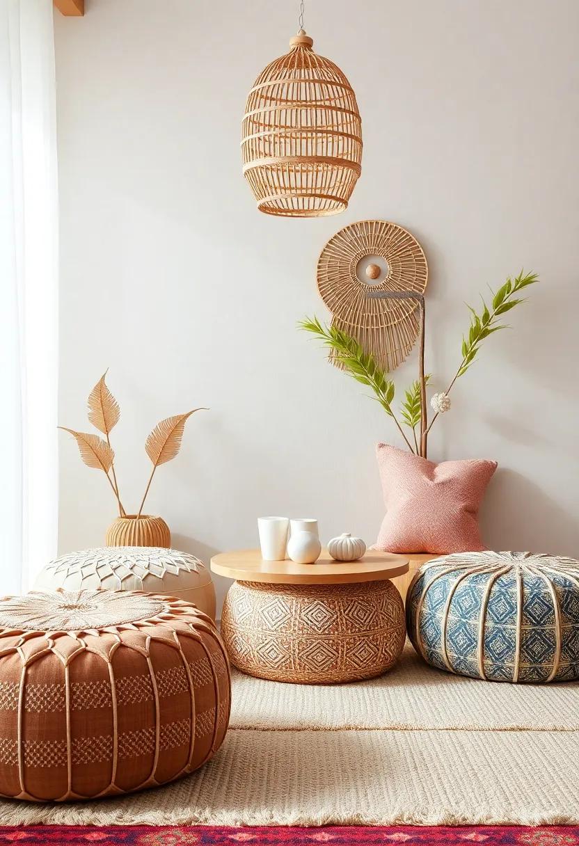 Facilitate Social Interaction: Poufs encourage a relaxed atmosphere, perfect for informal gatherings and spontaneous conversations