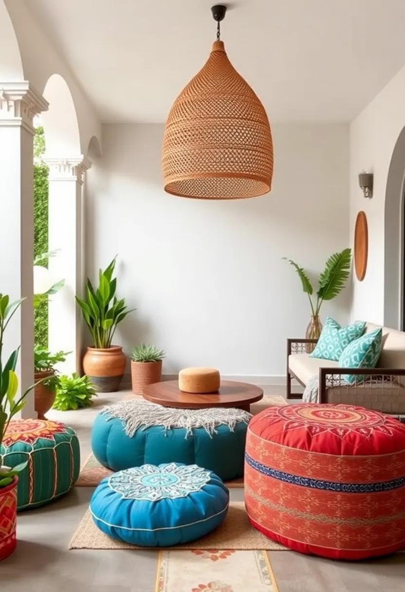 Elevate Outdoor Areas: When paired with outdoor furniture, ‍poufs can enhance patios or gardens, adding comfort and personality