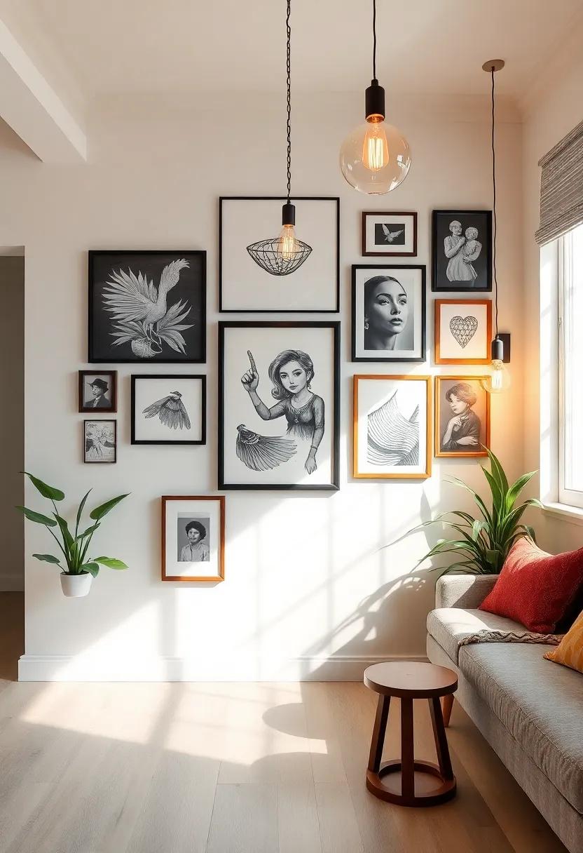 Creating ⁢a Gallery ‍Wall with Vintage Lighting as ⁢Accent Pieces