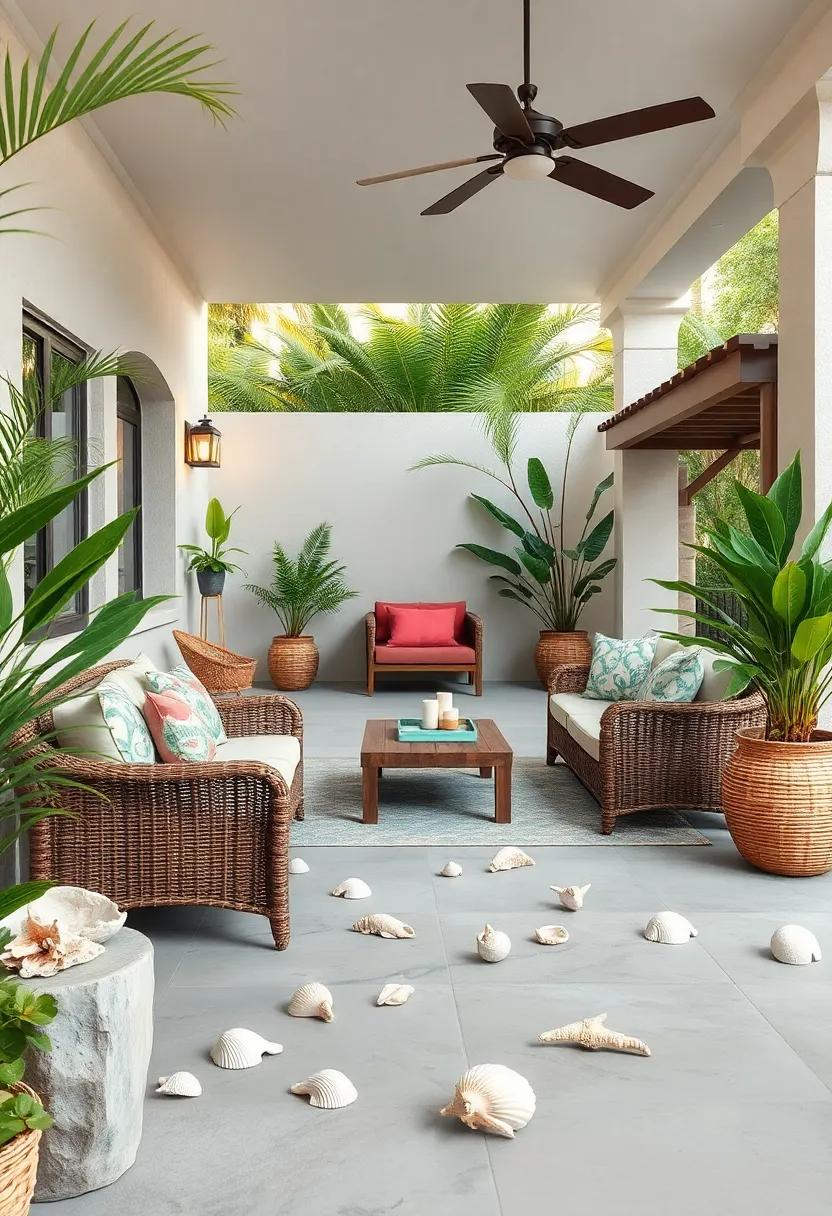 Seashell and ⁤Driftwood Accents Scattered Throughout⁣ for Coastal Charm