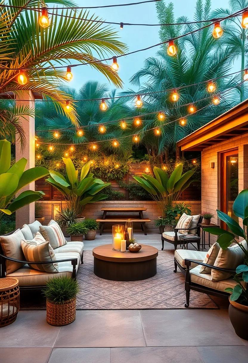 String Lights​ Draped Across the Patio for Warm, Inviting ⁤evenings