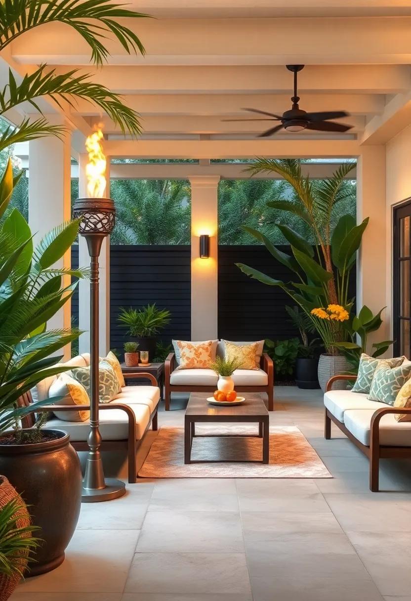 Tiki torches to Illuminate and Enhance​ the Tropical Ambiance