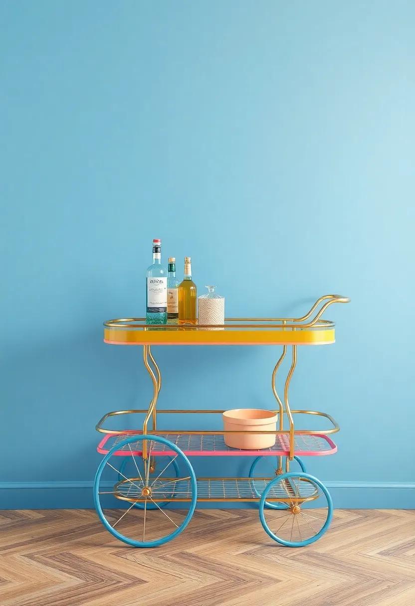 Colorful Enamel coating: ⁢Available ‍in ⁤various shades, this vibrant cart is perfect‌ for adding ‌a⁤ splash of ⁤fun‌ to your space