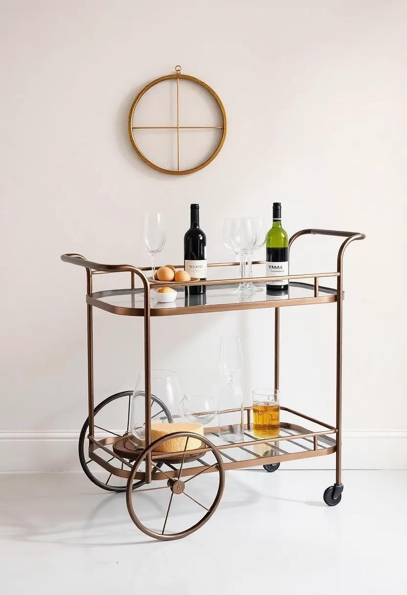Parisian Bistro Beauty: Inspired ‍by classic French designs,this‌ metal cart is as functional‌ as it is⁣ elegant,ideal for wine‍ and ​cheese‌ nights