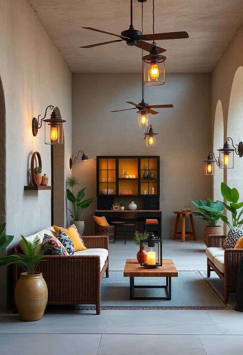 Rustic Lanterns Illuminating Outdoor Spaces with Old-World Charm and Subtle Glow