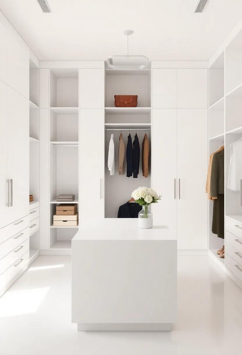 Maintain ‍Accessibility: Ensure the central island's height is comfortable for use, allowing for a seamless‌ experience while getting​ dressed or organizing