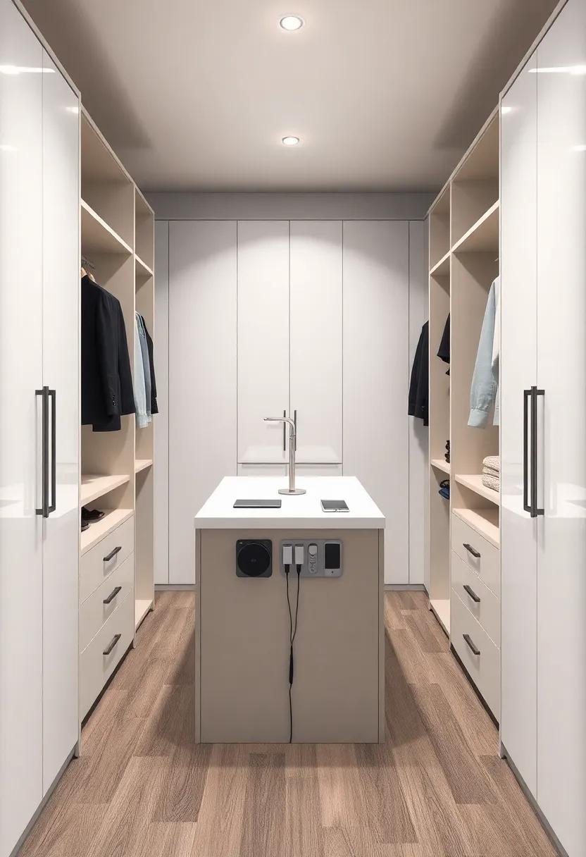 Smart⁤ Tech Integration: Design your island‍ with built-in charging stations for electronics, blending modern ⁢convenience⁤ with stylish organization