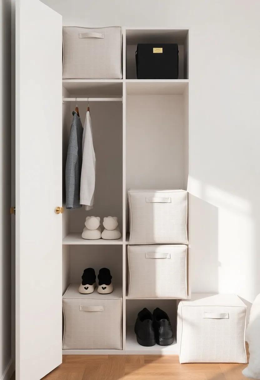 Clothing ‍Cubes: Implement fabric storage cubes inside your closet⁢ or shelving units ⁤to ‍organize⁢ smaller items, allowing you to maintain a clutter-free environment