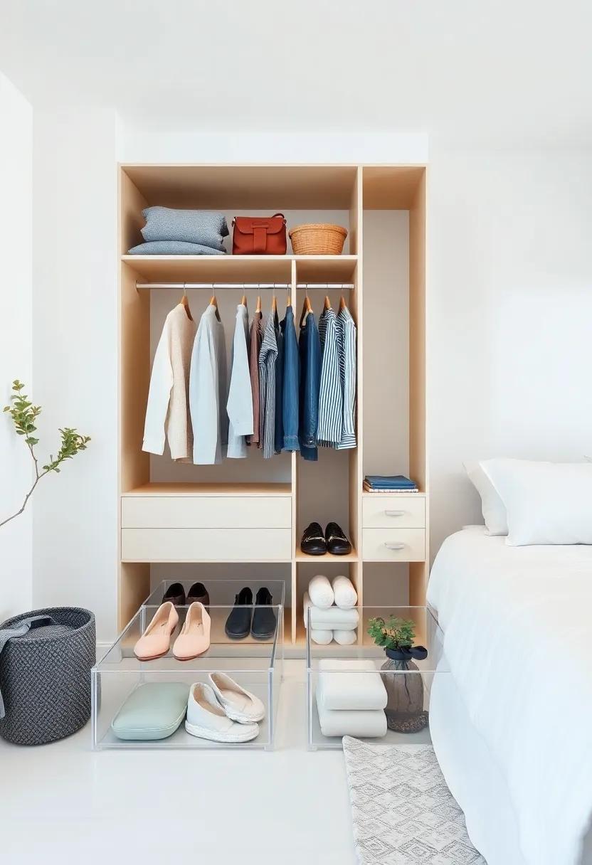 Clear⁢ Storage Boxes: Utilize clear boxes⁣ for under-bed storage to streamline how you access⁤ seasonal⁢ clothing while keeping‌ everything neat‍ and visible