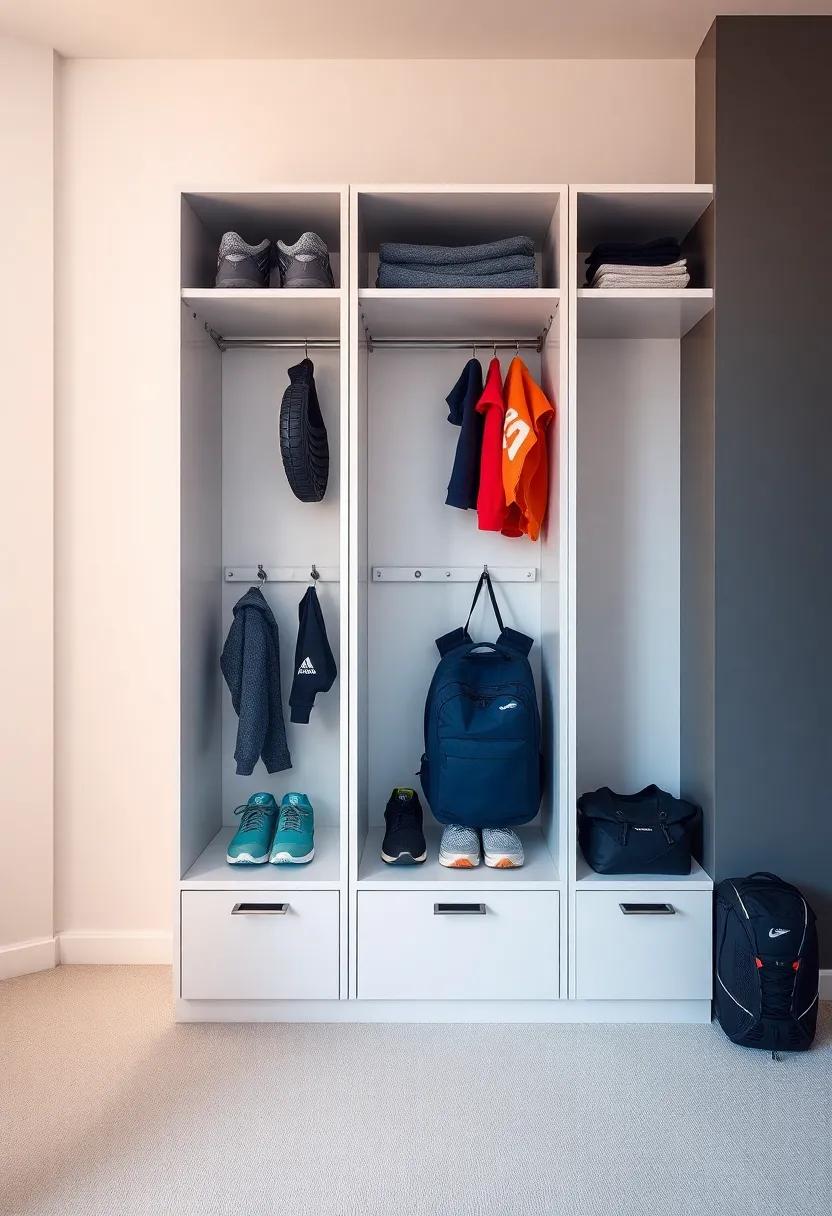 Modular locker organizers‌ that simplify storage and ​quick access to gym gear