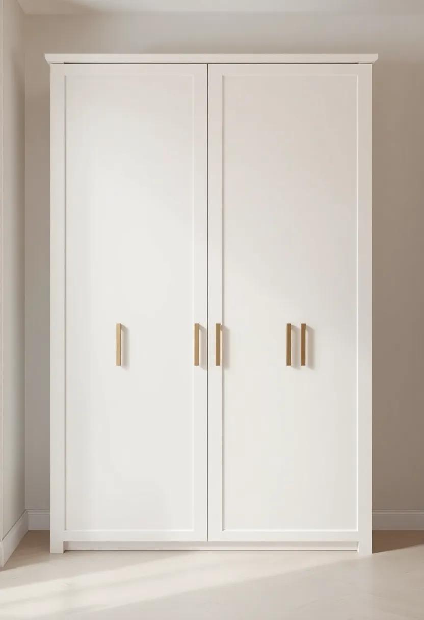 The ⁣Serenity of a ​Neutral Color Scheme​ Enhanced by Wardrobes with ‌Flush Doors and Concealed⁣ Handle Grooves