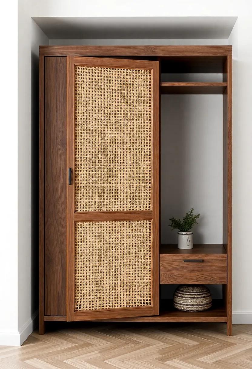 Textural Harmony: Combining Rattan with Wood and metal Accents