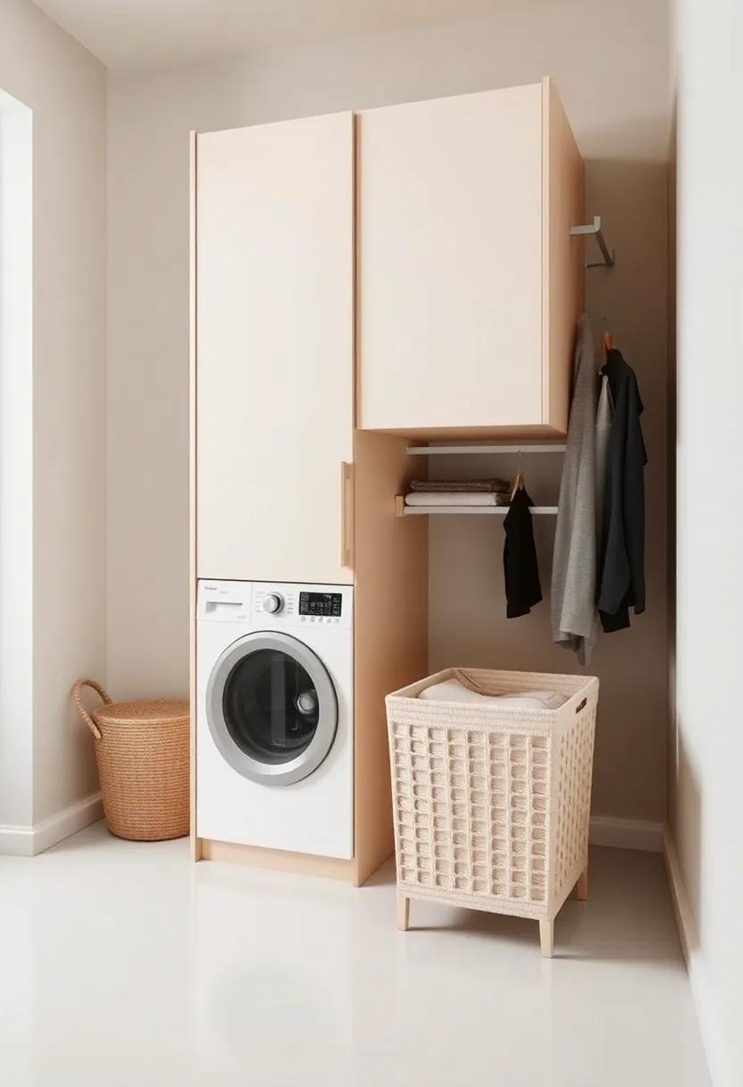 Compact Convenience:‌ Ideal for small apartments, this wardrobe includes a hidden laundry basket that seamlessly tucks away, maximizing ⁤your living area without sacrificing style
