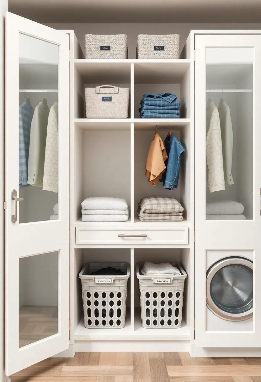 Family Station: This ​expansive wardrobe includes a built-in laundry basket section with ‍labeled⁢ compartments,​ perfect for sorting kids' clothes effortlessly⁤ while ‌keeping the ⁣family organized