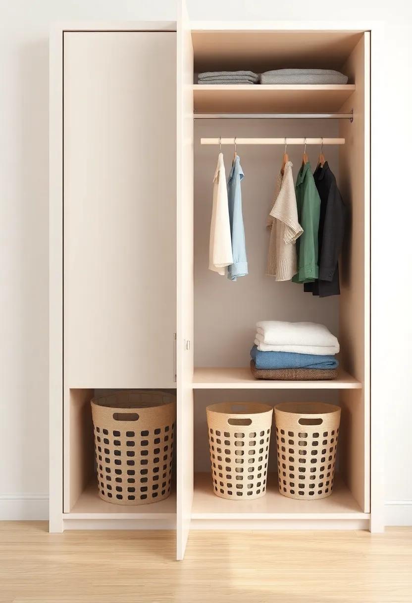 Family-Friendly‌ Feature: ⁣Designed with ⁤busy⁢ lifestyles in mind,‍ this wardrobe comes‍ with multiple‌ built-in ⁣laundry baskets, making it easy for ⁤everyone to keep their dirty clothes ‍organized