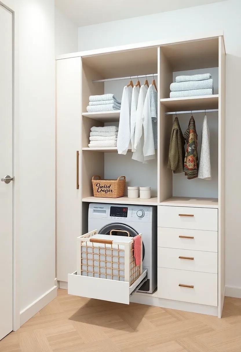 Smart Storage Solutions:⁢ Featuring⁤ a multi-tiered​ approach, this ⁢wardrobe‌ offers⁢ a built-in laundry basket that pulls ‌out for easy access, merging storage‌ with smart‍ design