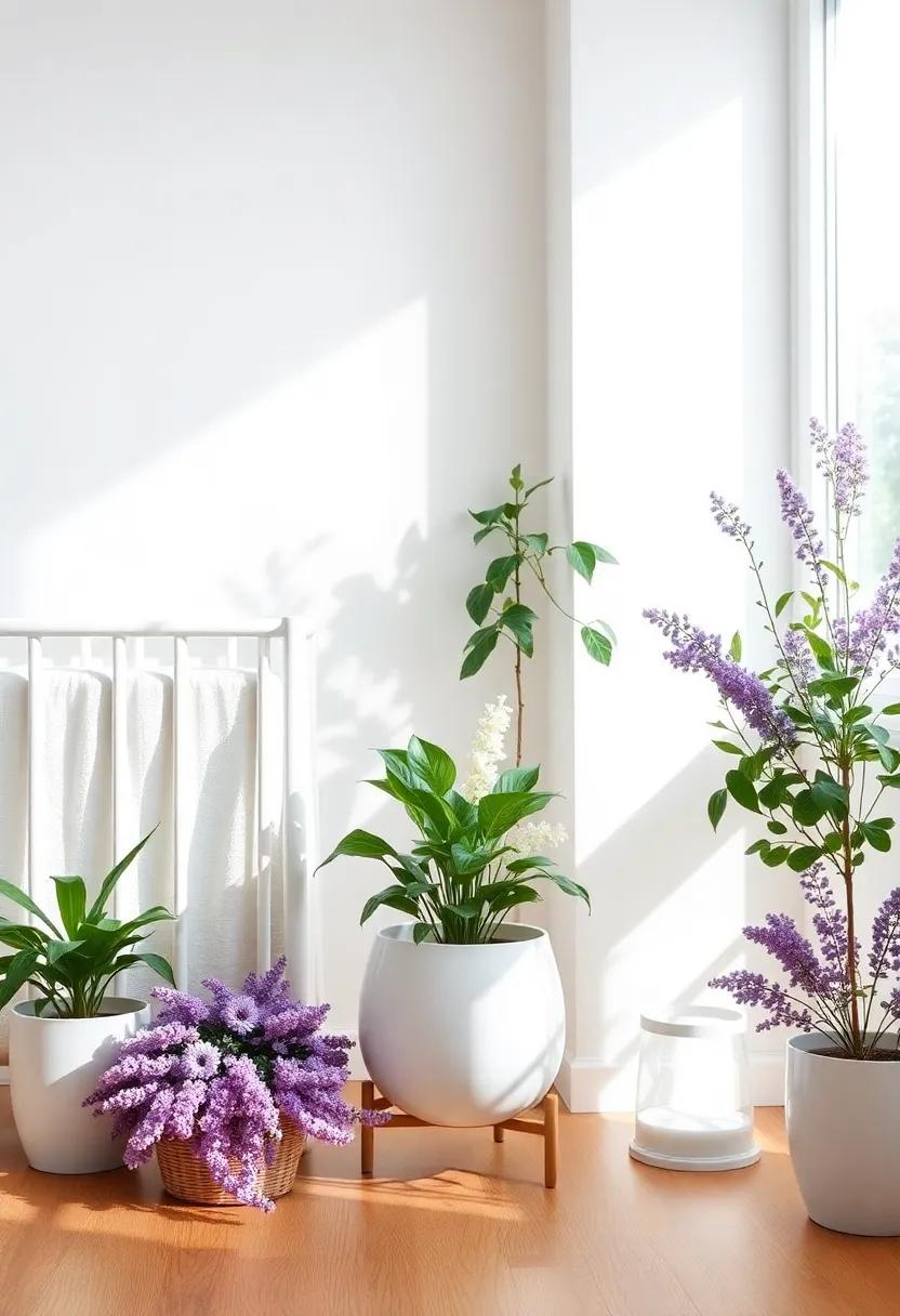 Incorporate​ Natural Elements: Use‍ white and lavender plants ‍or faux ⁢flowers in beautiful pots ‌to bring a bit‌ of nature indoors