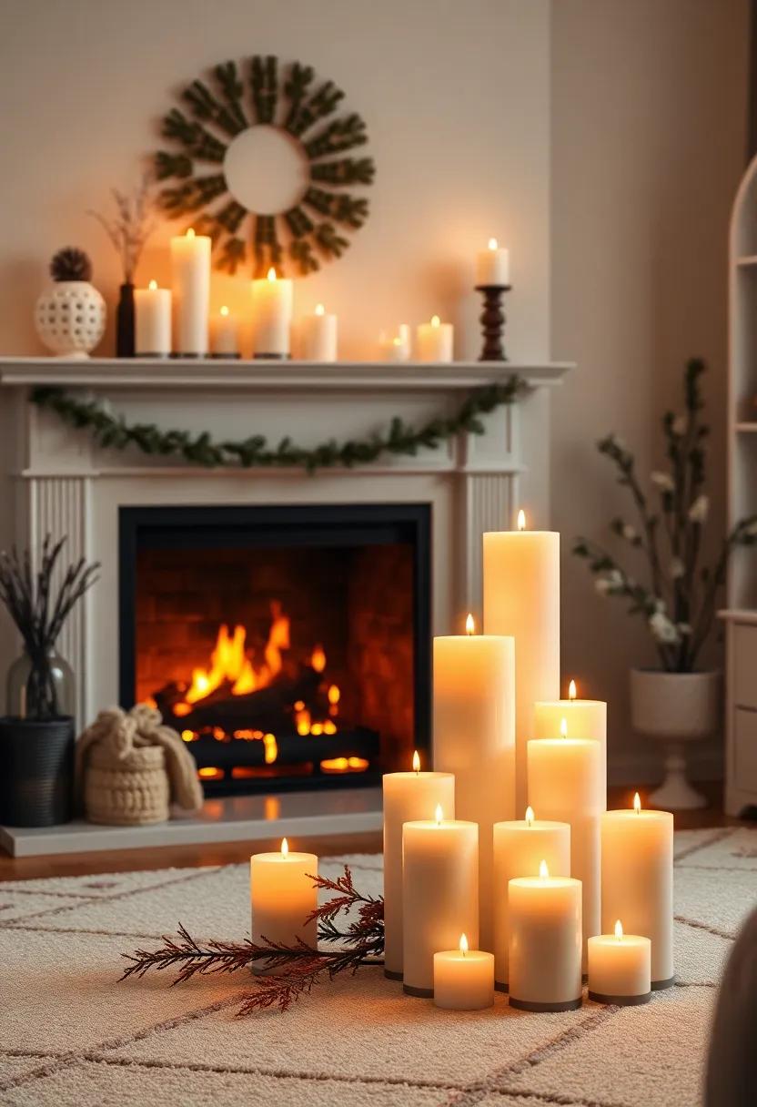 Statement candles in varied heights ‍can transform your fireplace into a ​glowing centerpiece⁤ that radiates warmth after⁣ sundown