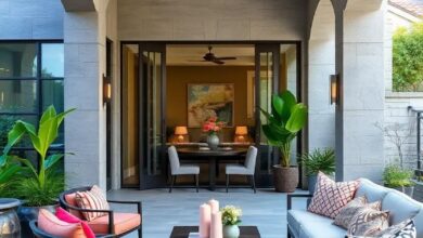 Elevate Your Patio: Stunning Luxury Outdoor Spaces Featuring Metallic Accents