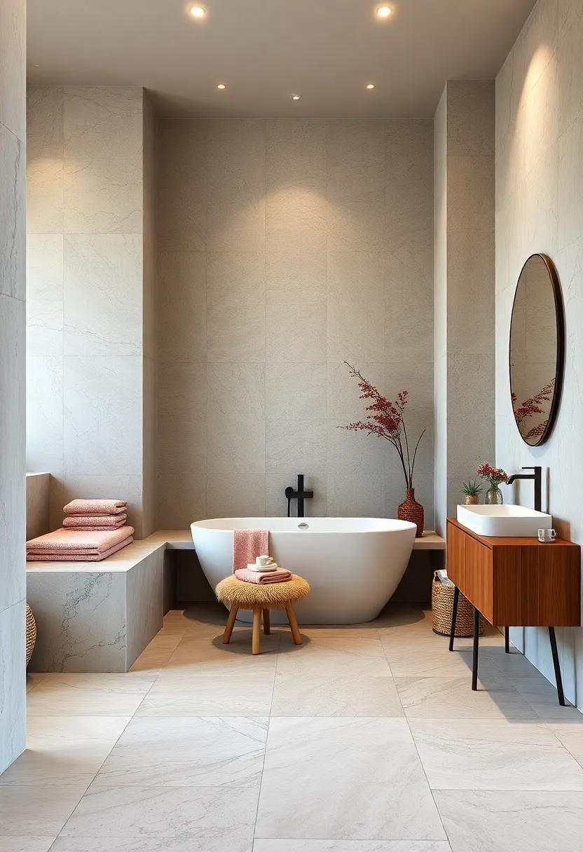 25 Stunning High-End Bathrooms Featuring Built-In Seating for Ultimate Luxury