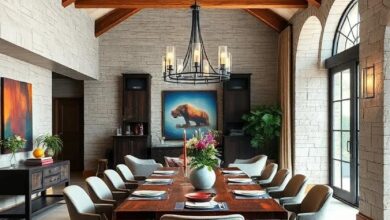 23 Stunning Dining Rooms with Wooden Beams That Blend Rustic Charm and Elegance