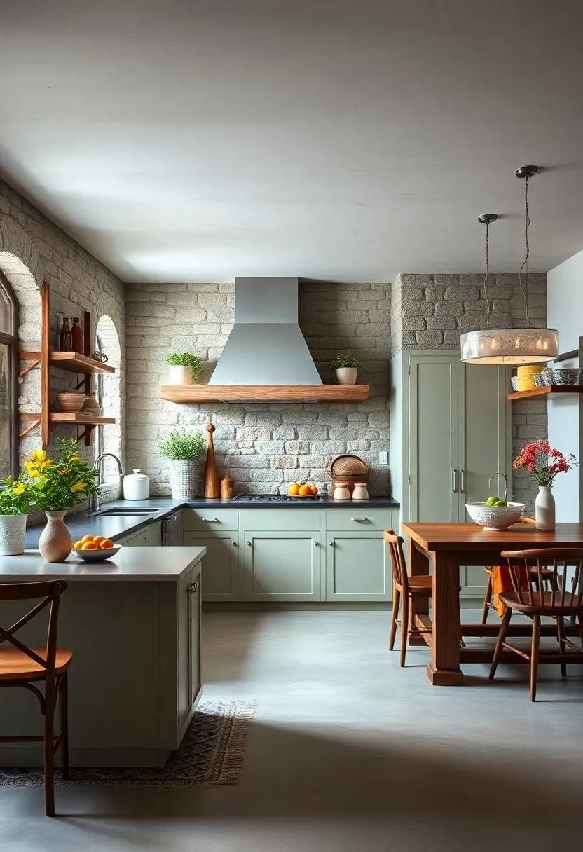 25 Stunning Farmhouse Kitchen Ideas Featuring Charming Stone Walls and Rustic Flair