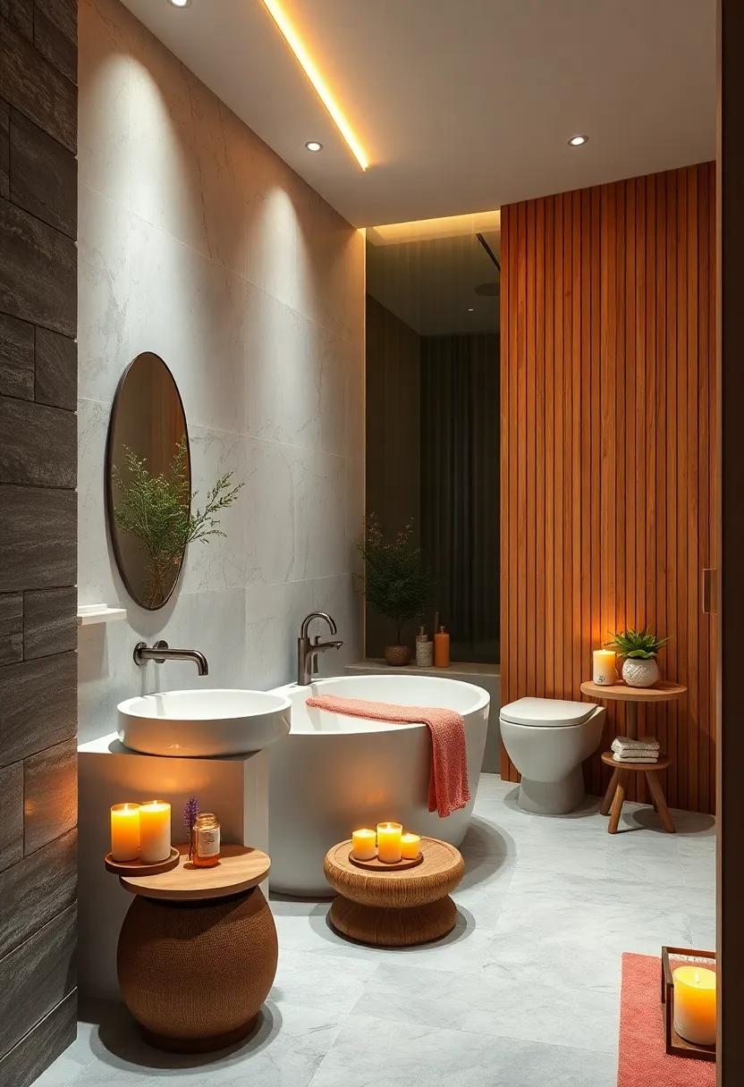 Create‍ a spa-like ‌atmosphere with‍ scented candles and ‍essential oil ‍diffusers