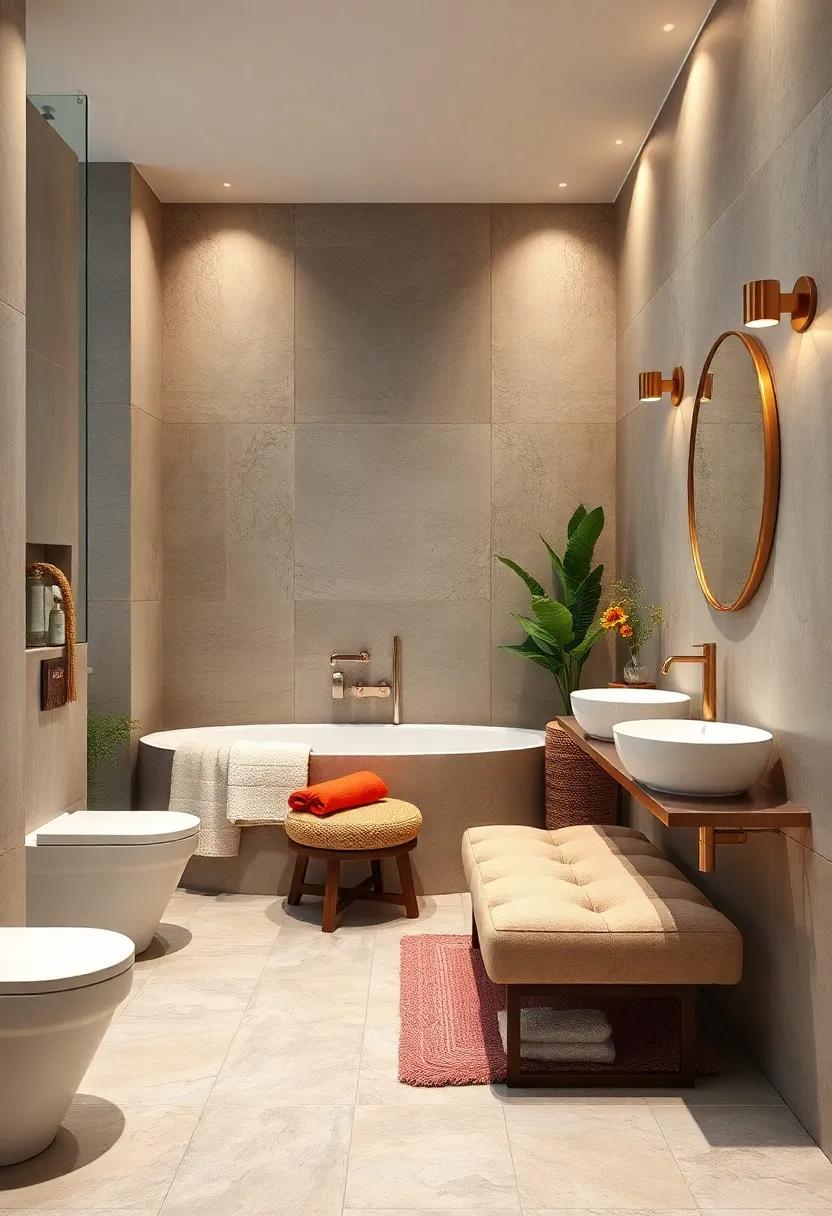 Incorporate ‌a small stool or bench that can double as ​storage or seating