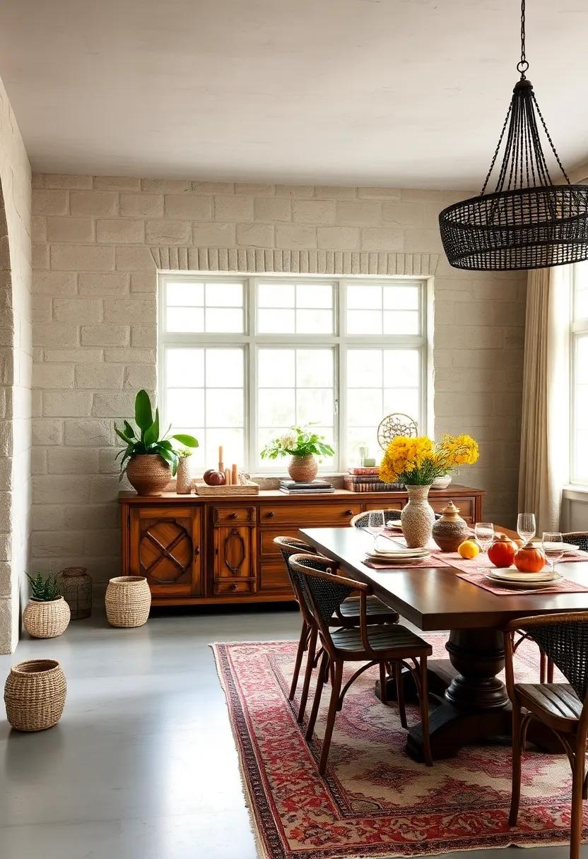 use beaded or tasseled placemats for a playful and tactile dining experience