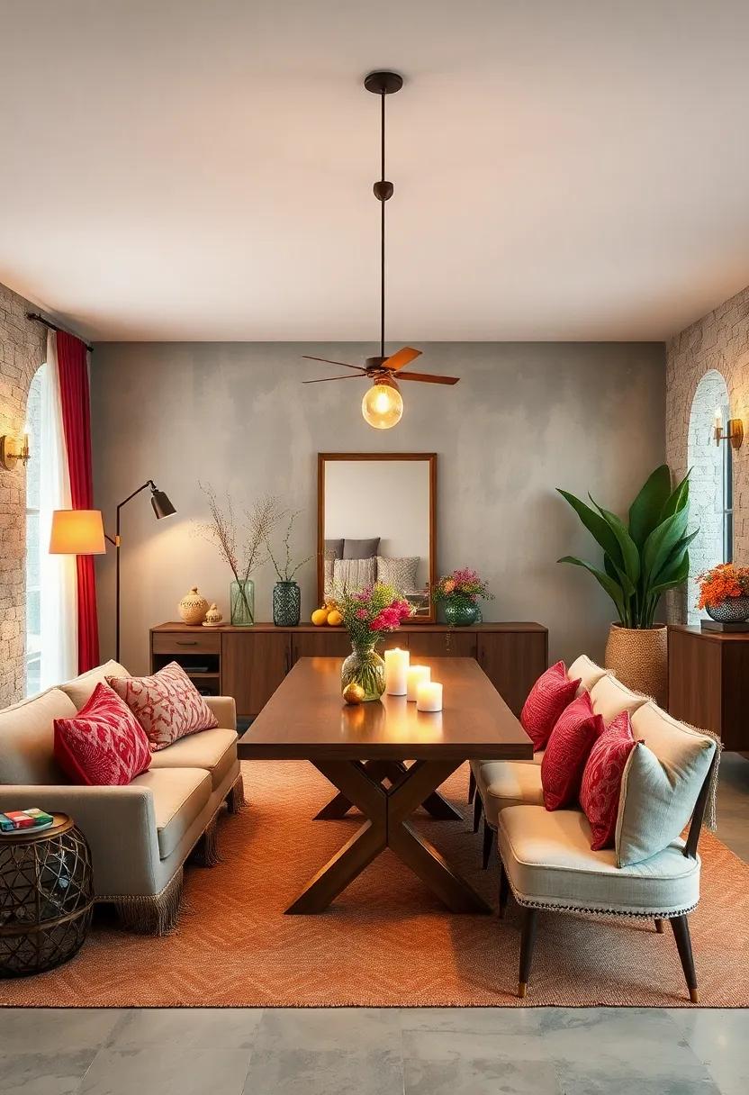 Use layered lighting—combining floor lamps,sconces,and fairy lights—to create ambiance