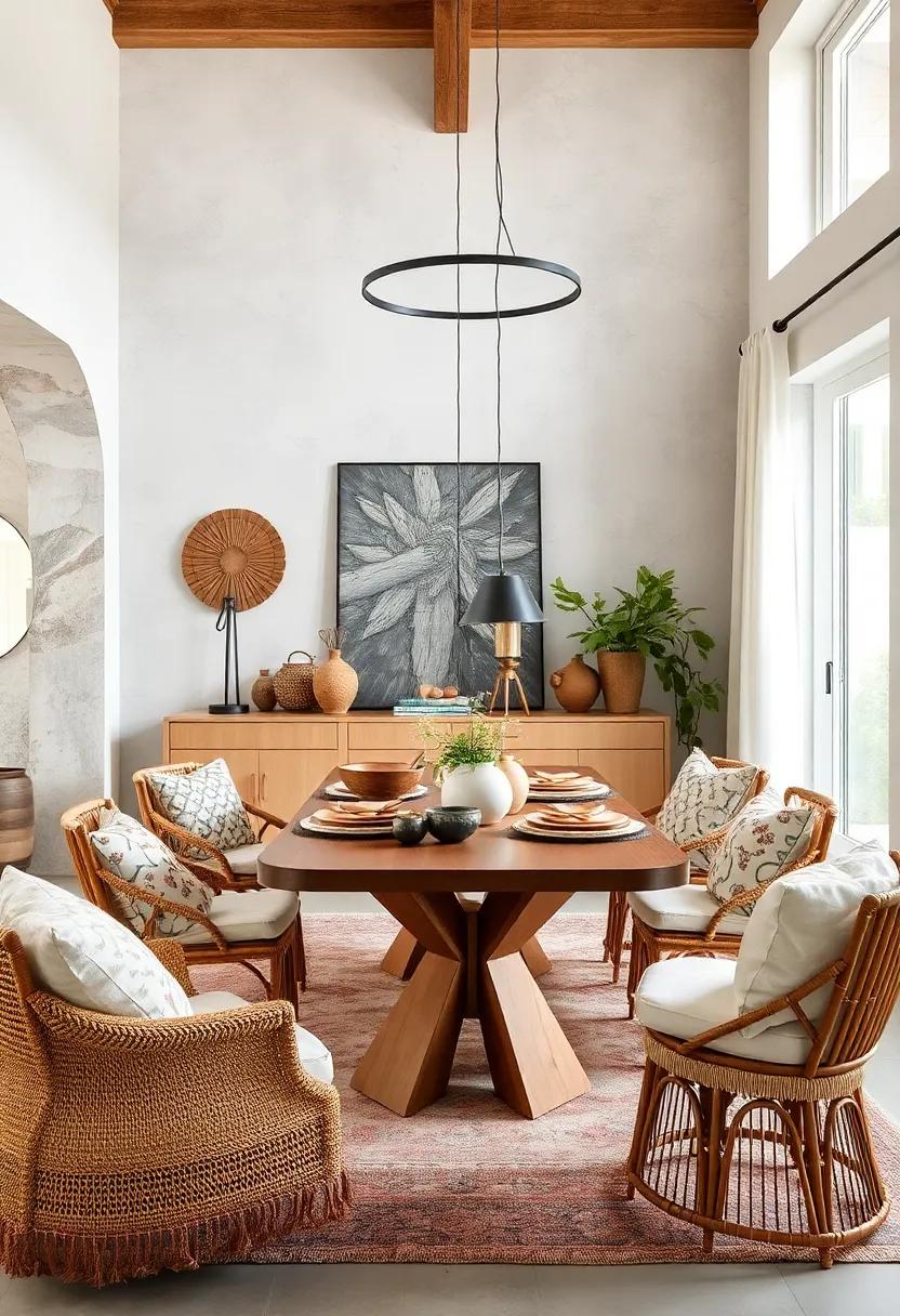 Integrate handcrafted ceramics or earthenware bowls as functional decor