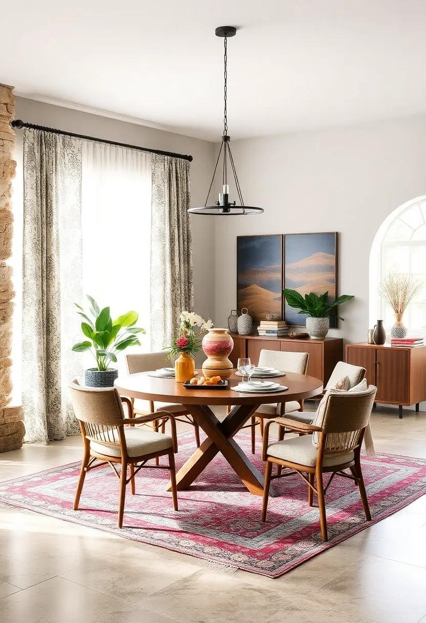 Select a mix of patterned curtains or window treatments that add softness and color